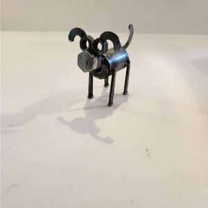 Man made doggie metal 4x3x3 1lb disabled veteran art work